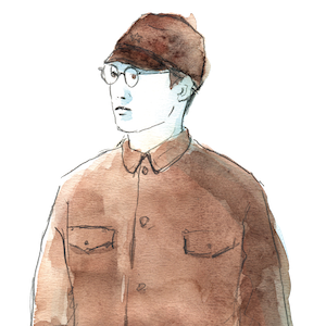 山本幡男氏のイラスト